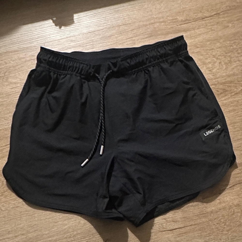 Men Black Shorts- legends